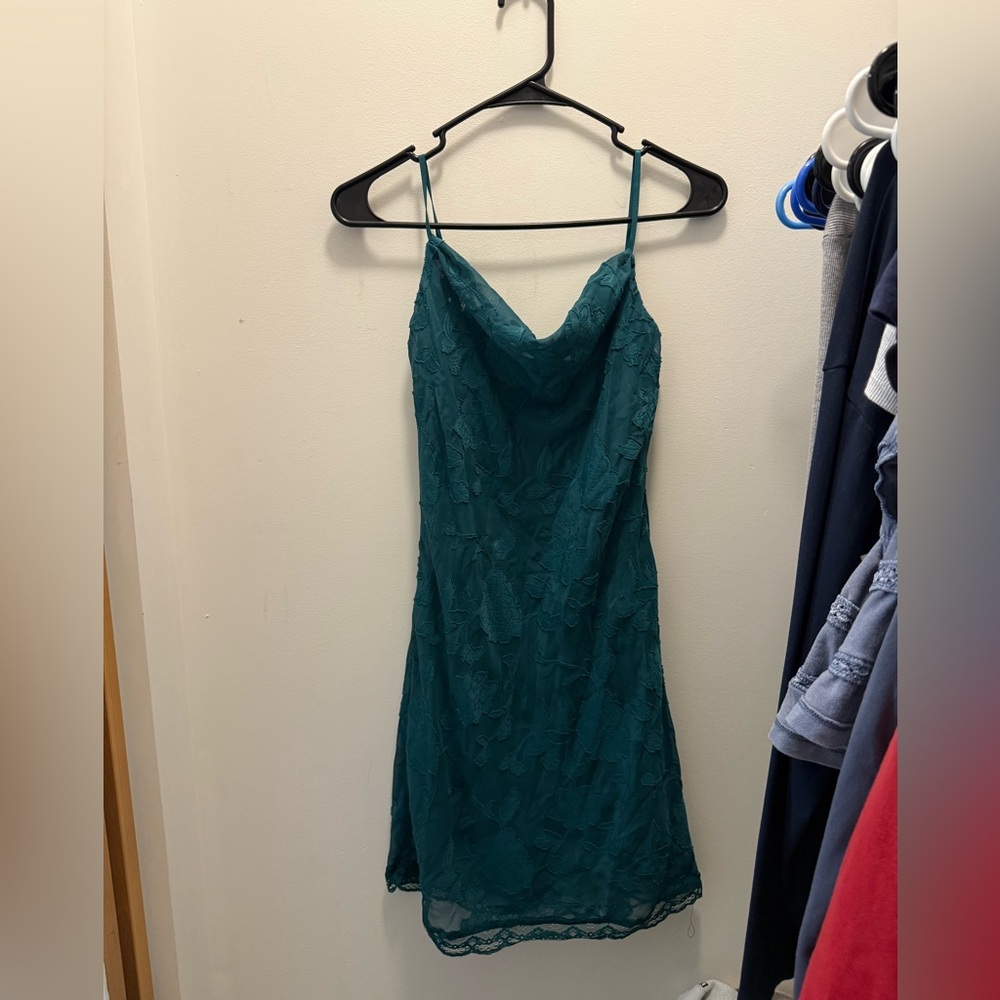 Rewind Teal Midi Dress